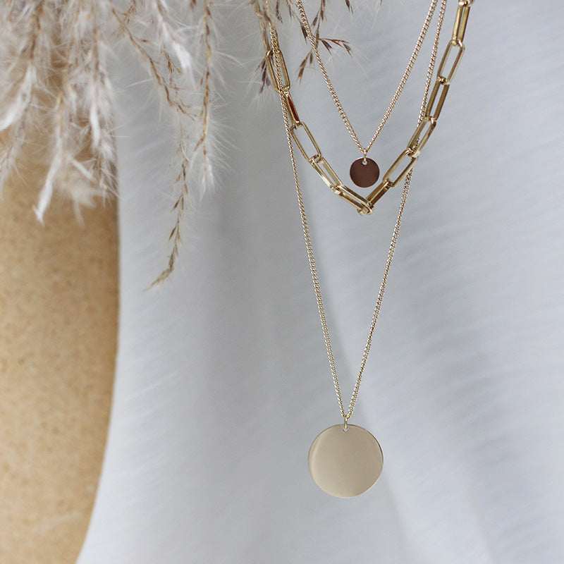 Multilayer necklace clavicle chain sweater chain