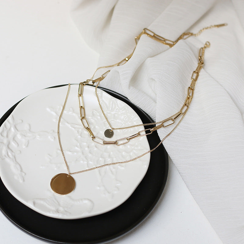 Multilayer necklace clavicle chain sweater chain