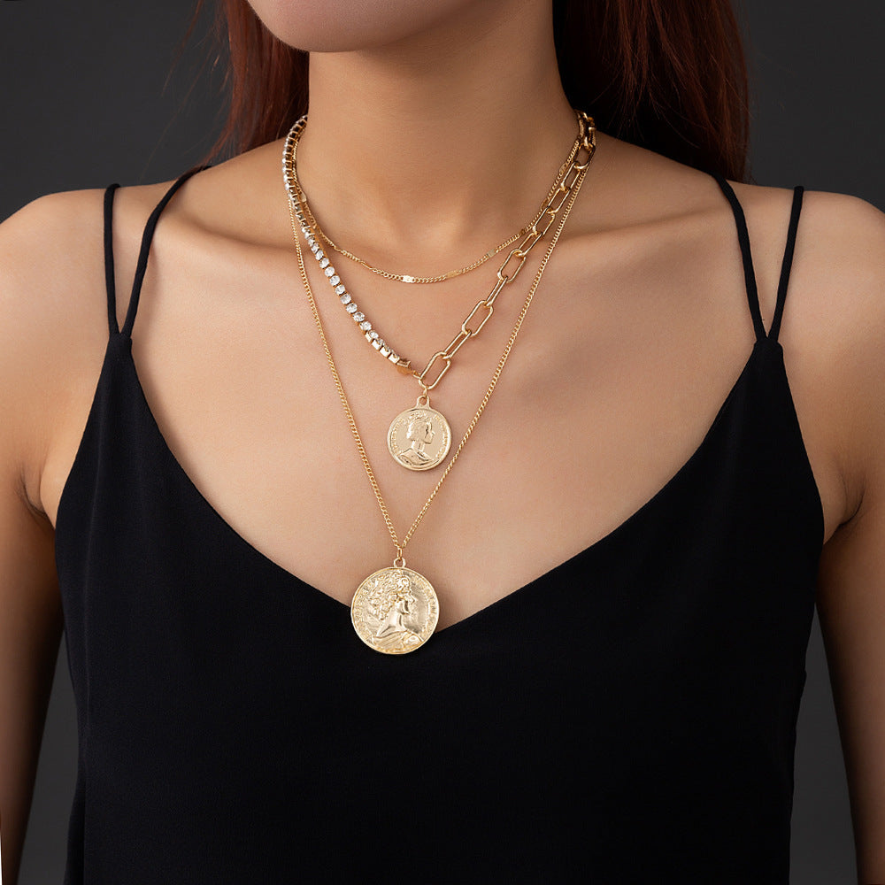 Rhinestone Catch Chain Stitching Lattice Chain