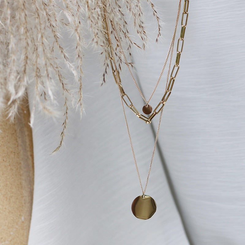 Multilayer necklace clavicle chain sweater chain