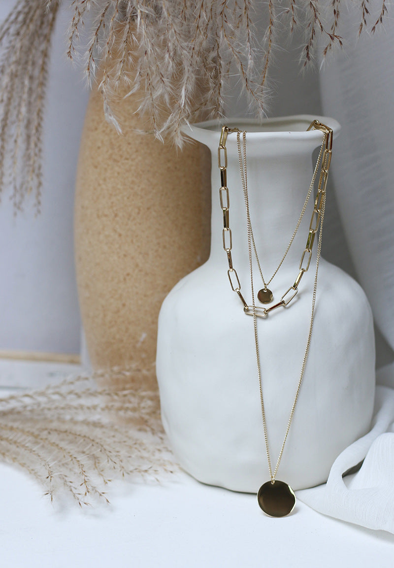 Multilayer necklace clavicle chain sweater chain